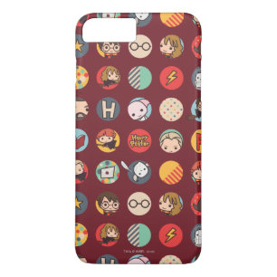 Harry Potter Cartoon Icons Pattern iPhone 8 Plus / 7 Plus Hoesje
