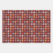 Harry Potter Cartoon Icons Pattern Inpakpapier Vel (Voorkant 2)