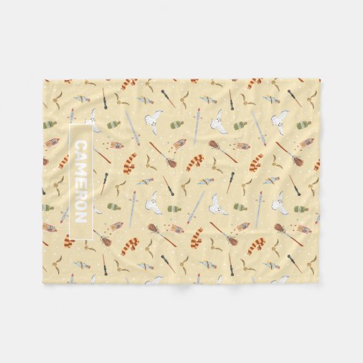 Harry Potter Cartoon Pattern Fleece Deken (Voorkant (Horizontaal))