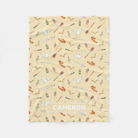 Harry Potter Cartoon Pattern Fleece Deken (Voorkant)