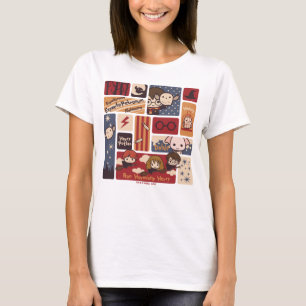 Harry Potter Cartoon Scènes Patroon T-shirt