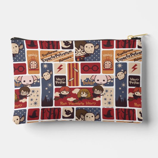 Harry Potter Cartoon Scenes Pattern Etui (Achterkant)
