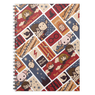 Harry Potter Cartoon Scenes Pattern Notitieboek