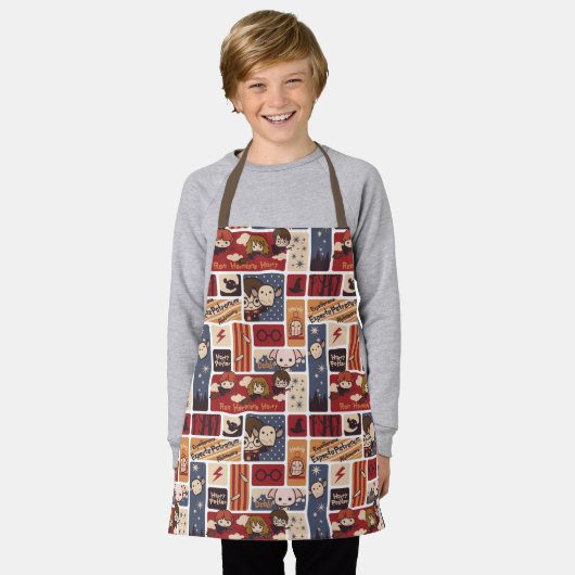 Harry Potter Cartoon Scenes Pattern Schort (Gedragen)