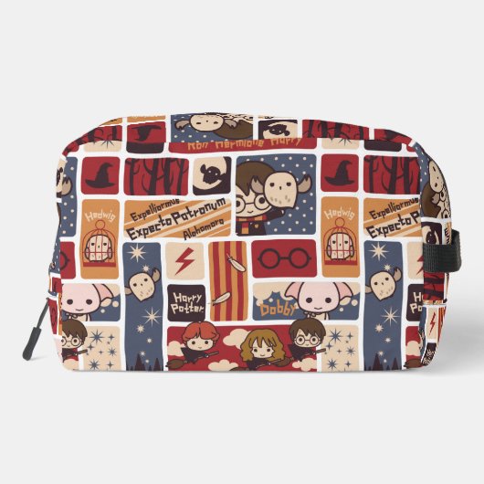 Harry Potter Cartoon Scenes Pattern Toilettasje (Achterkant)