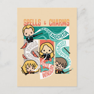 HARRY POTTER™   CARTOON SPELLS EN CHARMS BRIEFKAART