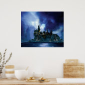 Harry Potter Castle | Hogwarts 's nachts Poster (Keuken)
