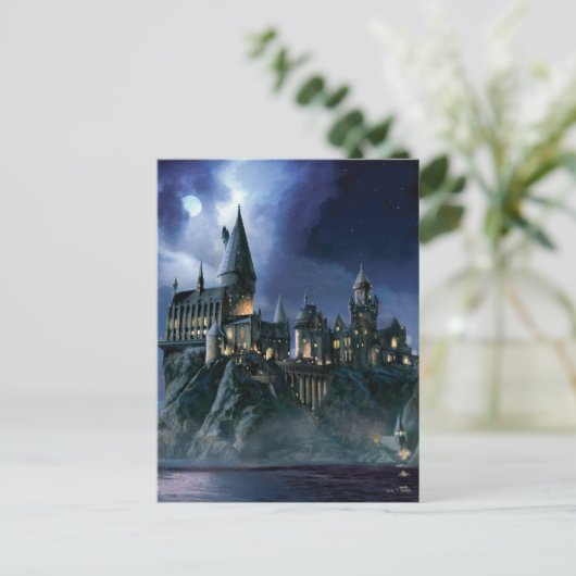 Harry Potter Castle | Moonlit Hogwarts Briefkaart (Staand voorkant)
