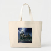 Harry Potter Castle | Moonlit Hogwarts Grote Tote Bag (Voorkant)