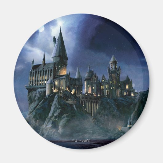 Harry Potter Castle | Moonlit Hogwarts Magneet (Voorkant)