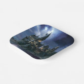 Harry Potter Castle | Moonlit Hogwarts Papieren Bordje (Gebogen)