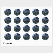 Harry Potter Castle | Moonlit Hogwarts Ronde Sticker (Vel)