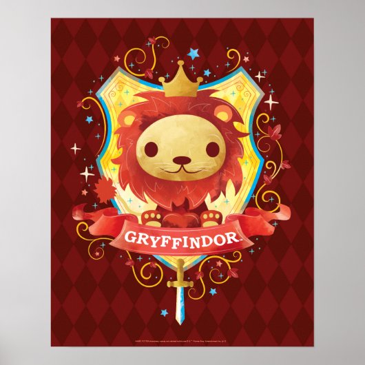 Harry Potter | Charmante GRYFFINDOR™ Wapen Poster (Voorkant)