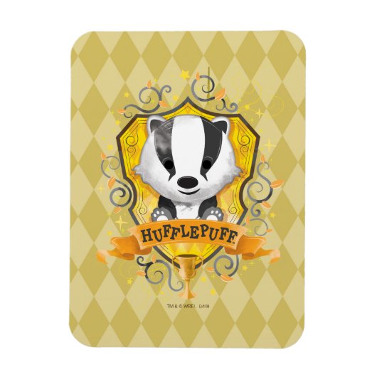 Harry Potter | Charmante HUFFLEPUFF™ Wapen Magneet (Verticaal)