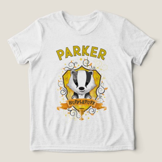 Harry Potter | Charmante HUFFLEPUFF™ Wapen Tri-Blend Shirt (Design voorkant)