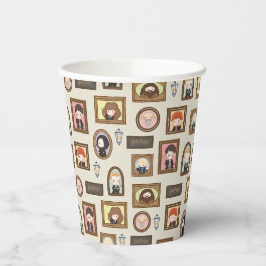 HARRY POTTER™ Chibi Afbeelding Lijst Papieren Bekers (Links)