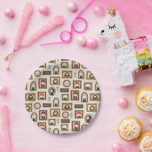 HARRY POTTER™ Chibi Afbeelding Lijst Papieren Bordje (Feest)