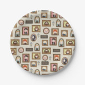 HARRY POTTER™ Chibi Afbeelding Lijst Papieren Bordje (Voorkant)