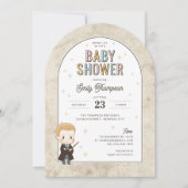 Harry Potter Chibi Draco Malfoy Wizard Babyfeestje Kaart (Voorkant)