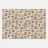 HARRY POTTER™ Chibi Fotolijst Patroon Inpakpapier Vel (Voorkant)