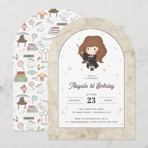 Harry Potter   Chibi Hermelien Tovenaar Verjaardag Kaart