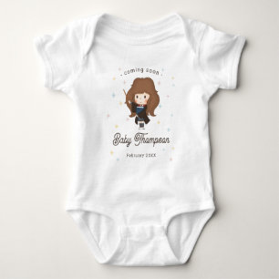 Harry Potter Chibi Hermione Tovenaars Baby Shower Romper