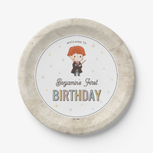 Harry Potter Chibi Ron Weasley Tovenaar Verjaardag Papieren Bordje