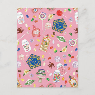 HARRY POTTER™ Chocolade-kikkers en Snoep-patroon Briefkaart