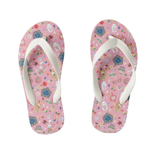 HARRY POTTER™ | Chocolade-kikkers en Snoep-patroon Kinder Teenslippers (Voetbed)
