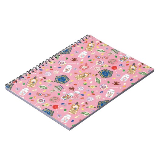 HARRY POTTER™ | Chocolade-kikkers en Snoep-patroon Notitieboek (Linkerzijde)