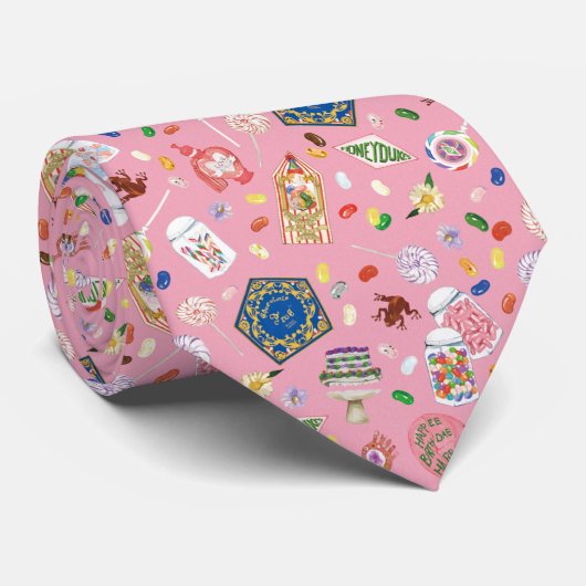 HARRY POTTER™ | Chocolade-kikkers en Snoep-patroon Stropdas (Opgerold)