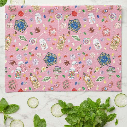 HARRY POTTER™ | Chocolade-kikkers en Snoep-patroon Theedoek (Gevouwen)