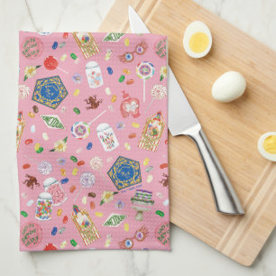 HARRY POTTER™ Chocolade-kikkers en Snoep-patroon Theedoek