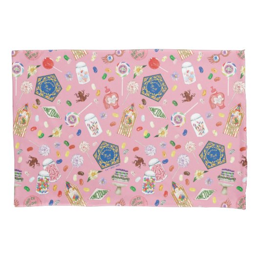 HARRY POTTER™ | Chocolade Kikkers & Snoep Patroon Kussensloop (Voorkant)
