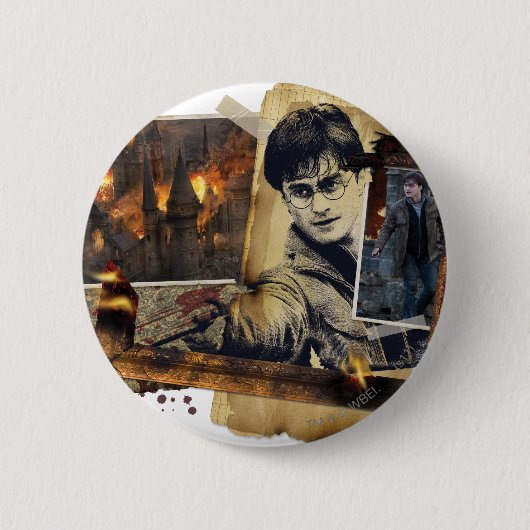 Harry Potter Collage 7 Ronde Button 5,7 Cm (Voorkant)