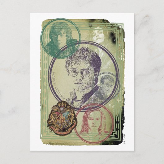 Harry Potter Collage 9 Briefkaart (Voorkant)