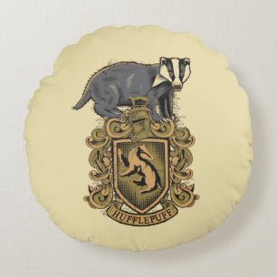 Harry Potter   CREST Hufflepuff met Das Rond Kussen