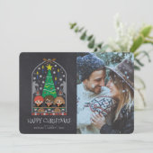 HARRY POTTER™ Cross-Stitch Vakantie Kaart (Staand voorkant)