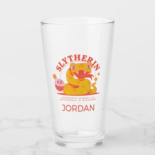 HARRY POTTER™ | Cute SLYTHERIN™ Hogwarts School Glas (Voorkant)