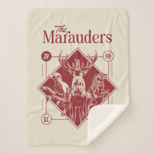 HARRY POTTER™ De Marauders Animagus Grafiek Sherpa Deken