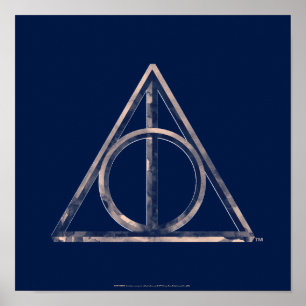 Harry Potter Deathly Hallows Waterverf Poster