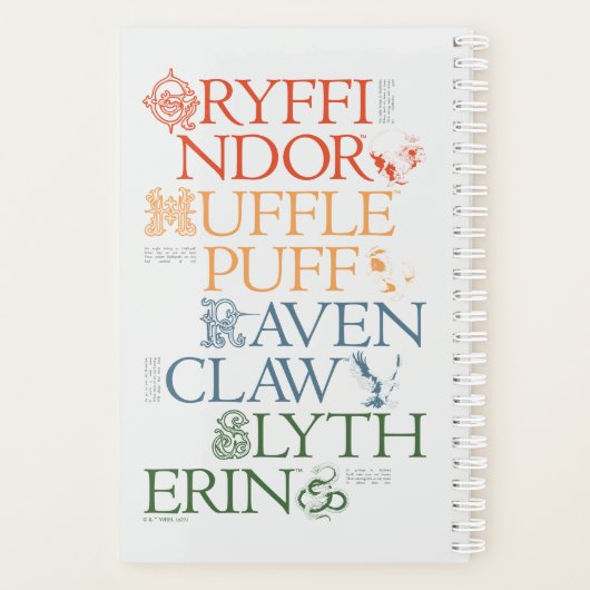 HARRY POTTER™ | Délicat Sketch HOGWARTS™ Maisons (Dos)