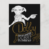 Harry Potter| Dobby heeft geen master Briefkaart (Voorkant)