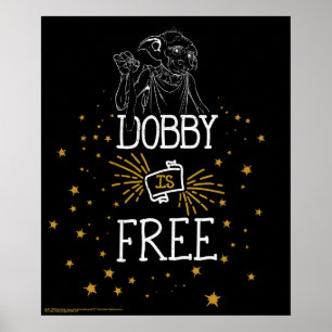 Harry Potter Dobby is vrij Poster