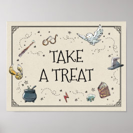 Harry Potter Eerste Verjaardag Neem een traktatie Poster