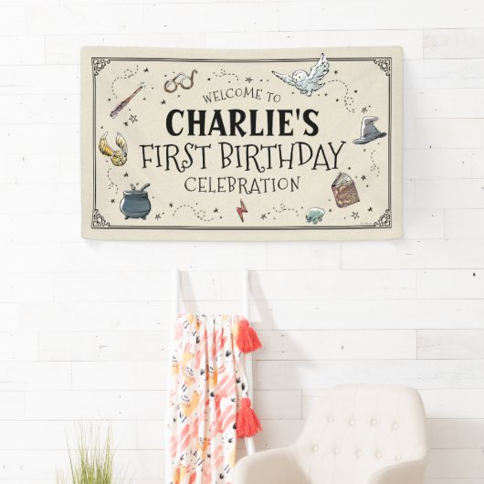 Harry Potter Eerste Verjaardag Welkom Spandoek (Insitu)