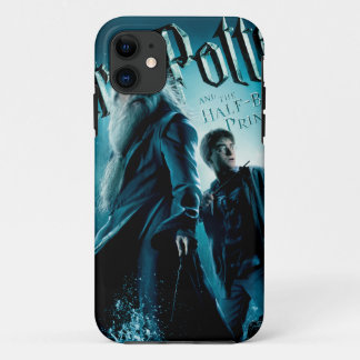 Harry Potter en Dumbledore op rotsen 1 iPhone 11 Hoesje