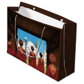 HARRY POTTER™ en het GRYFFINDOR™ QUIDDITCH™-team Groot Cadeauzakje (Voorkant Gekanteld)