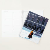 HARRY POTTER™ et Hedwig dans la cour de HOGWARTS™ (Devant avec enveloppe)