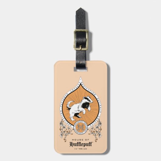 HARRY POTTER™ | FFLEPUFF™ Crest van Fijne schets Bagagelabel (Voorkant verticaal)